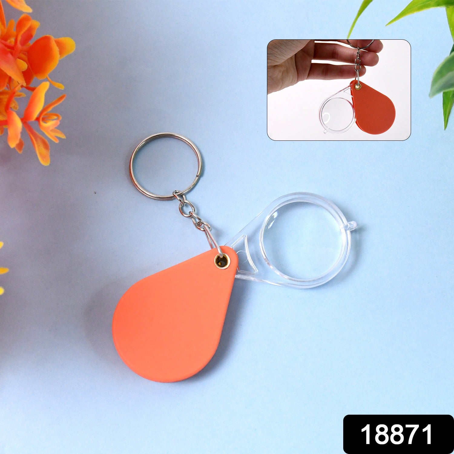 Folding Magnifier Portable Mini Magnifier Keychain (1 Pc) Folding Magnifier Portable Mini Magnifier Keychain (1 Pc)
